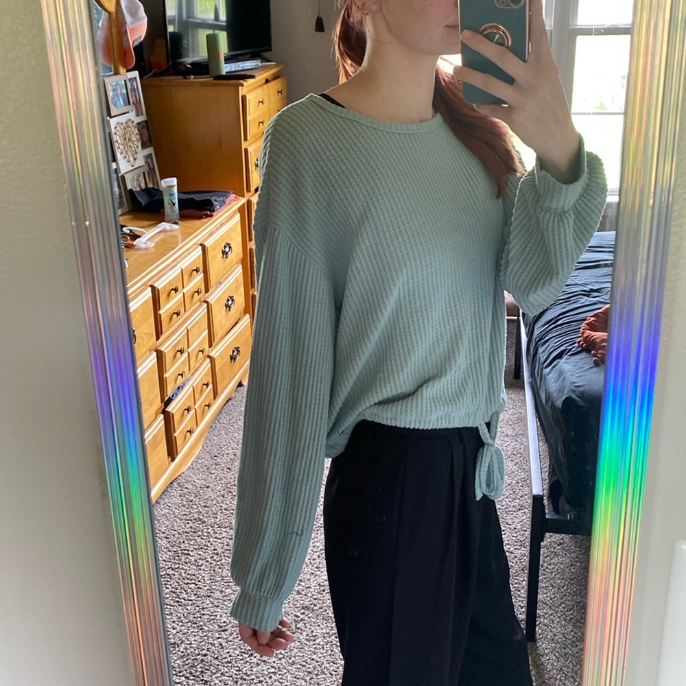 Women’s light blue sweater